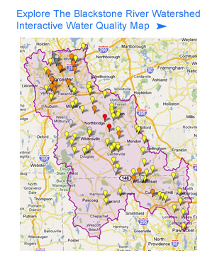 Interactive Water Quality Map - Blackstone River Watershed